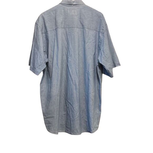 Eddie Bauer Mens Short Sleeve‎ Button Down Cotton Shirt Large tall 100% cotton - Picture 6 of 6